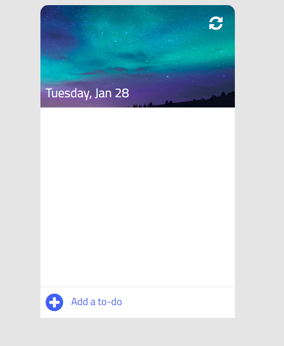 To-do list project screenshot